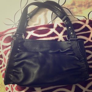 BCBGmaxazria black leather purse bag